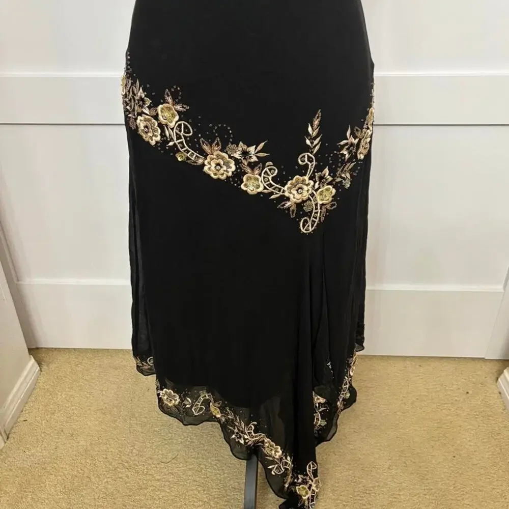 Vintage cache black fairy dress